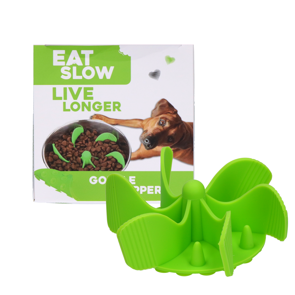 Eat Slow Live Longer Antischlingeinsatz aus Silikon Ø 17 cm