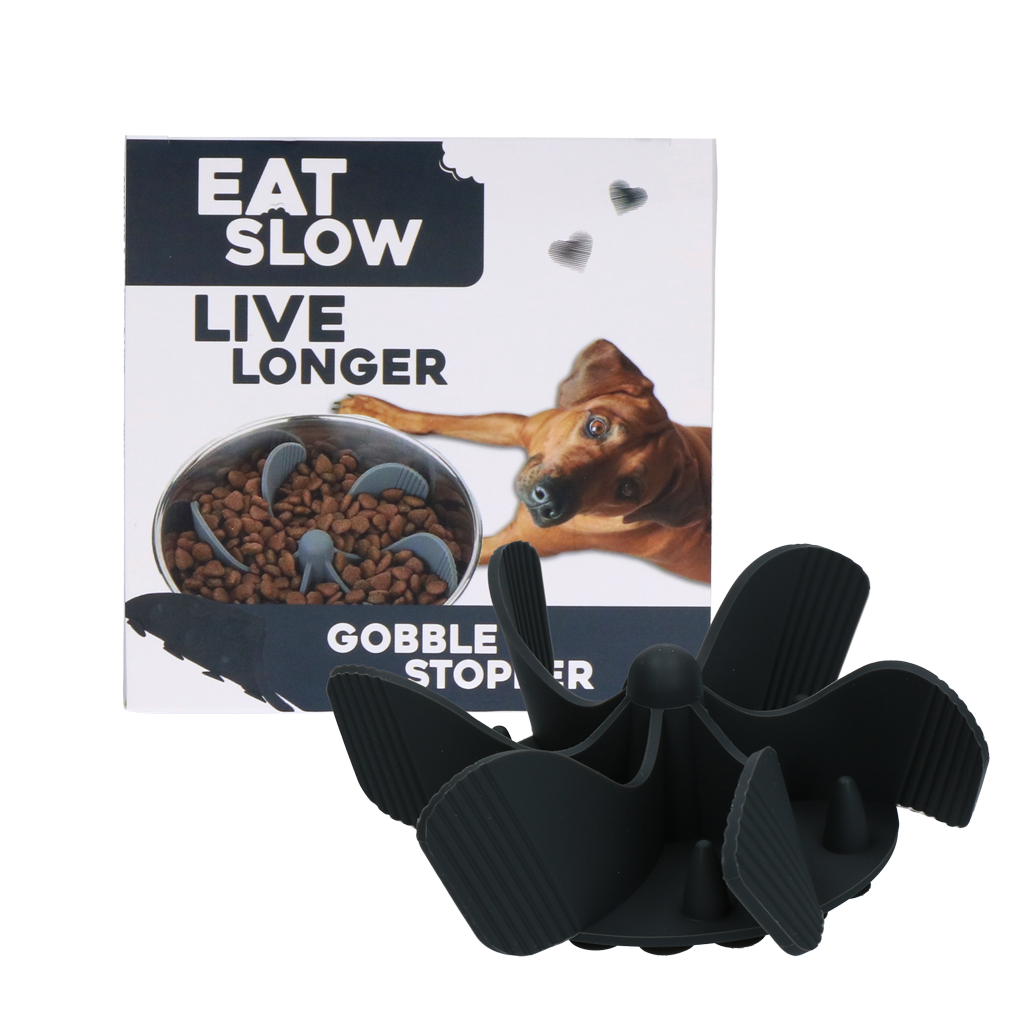 Eat Slow Live Longer Antischlingeinsatz aus Silikon Ø 17 cm
