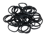 Gummibänder, schwarz, für Pferdemähne und Schweif, 500 Stk