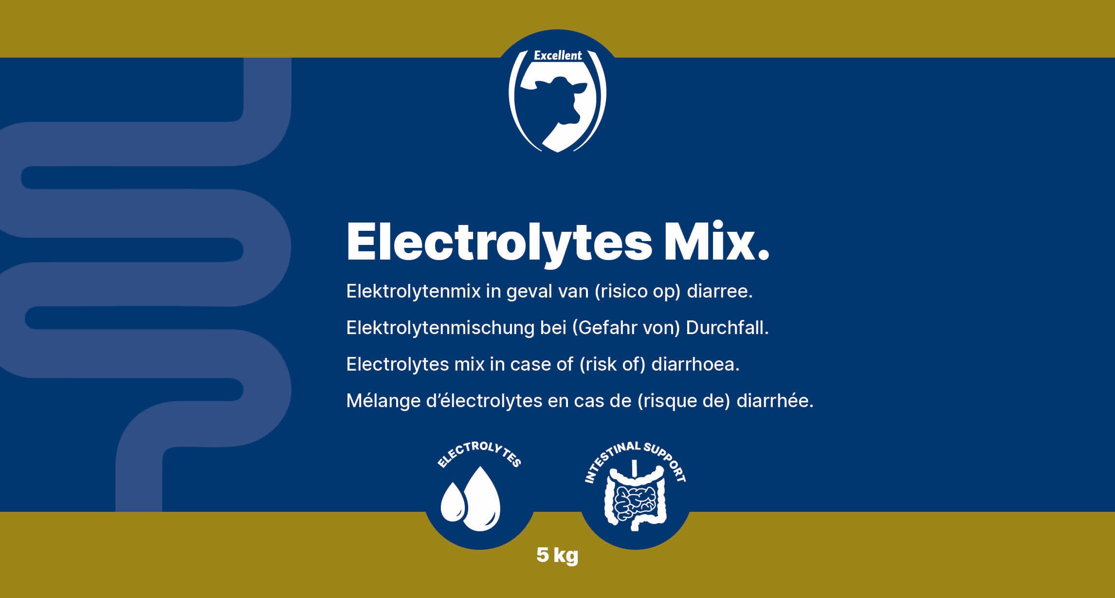 Excellent Elektrolytmischung, Diät-Ergänzungsfuttermittel für Kälber, Ferkel, Lämmer, Ziegenlämmer, Fohlen, 5 kg