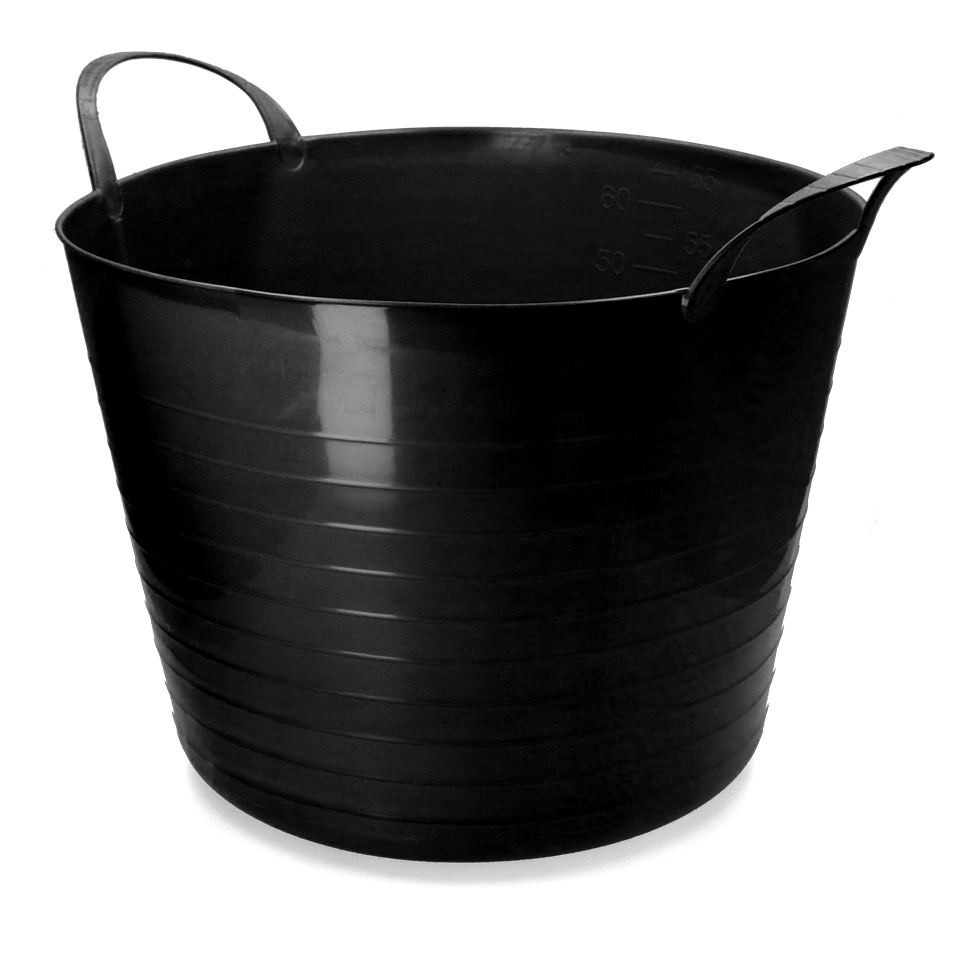 vPlast Flexi Eimer V-Trug, Kunststoff — flexibler Garten- und Haushaltseimer