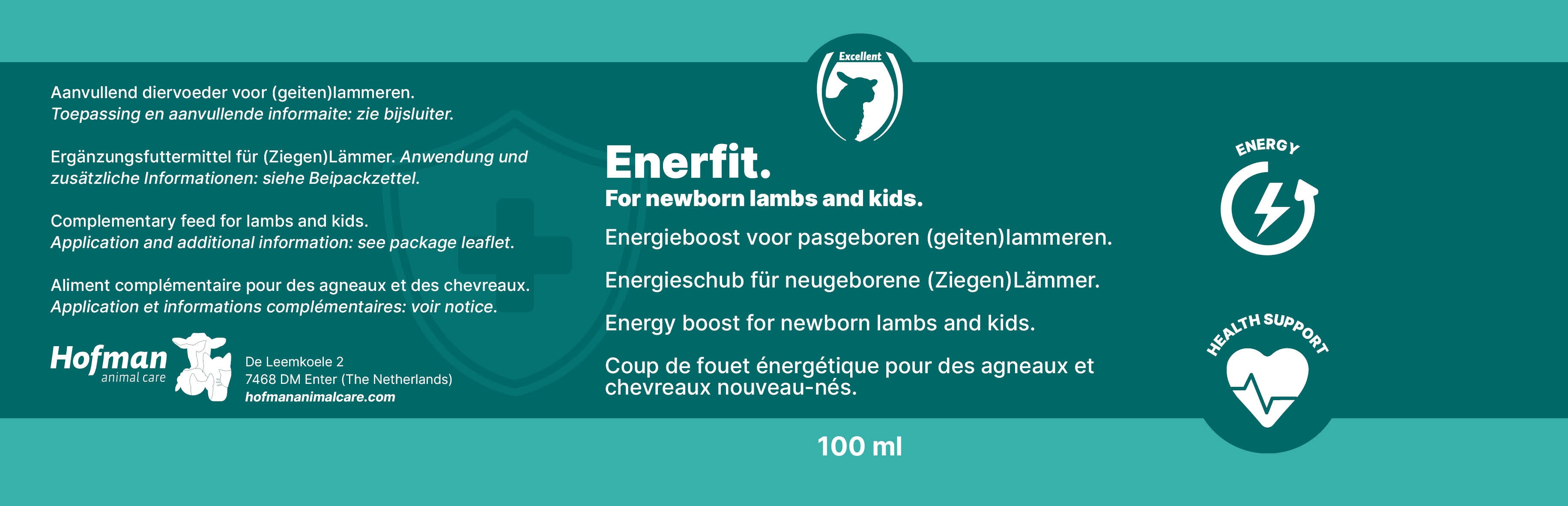 Excellent Enerfit, Ergänzungsfuttermittel für Lämmer und Ziegenlämmer, 100 ml