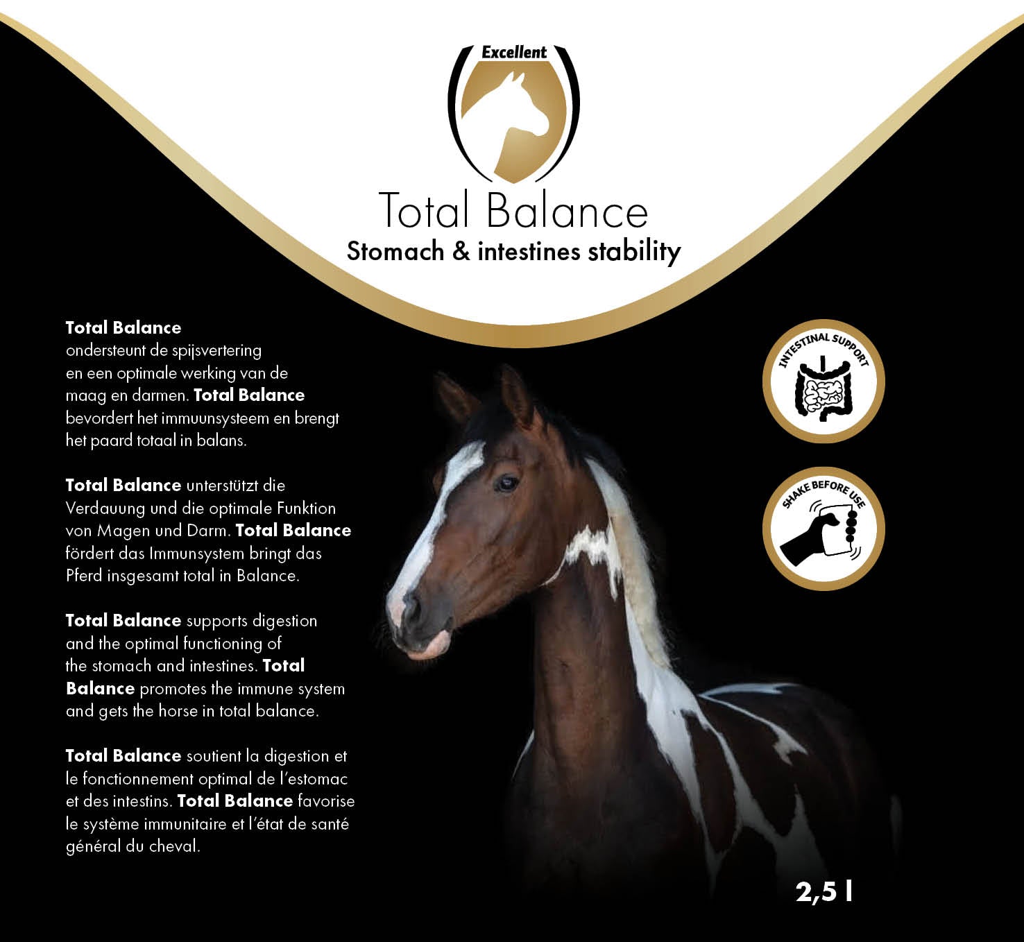 Excellent Horse Total Balance für Pferde, 2,5 l