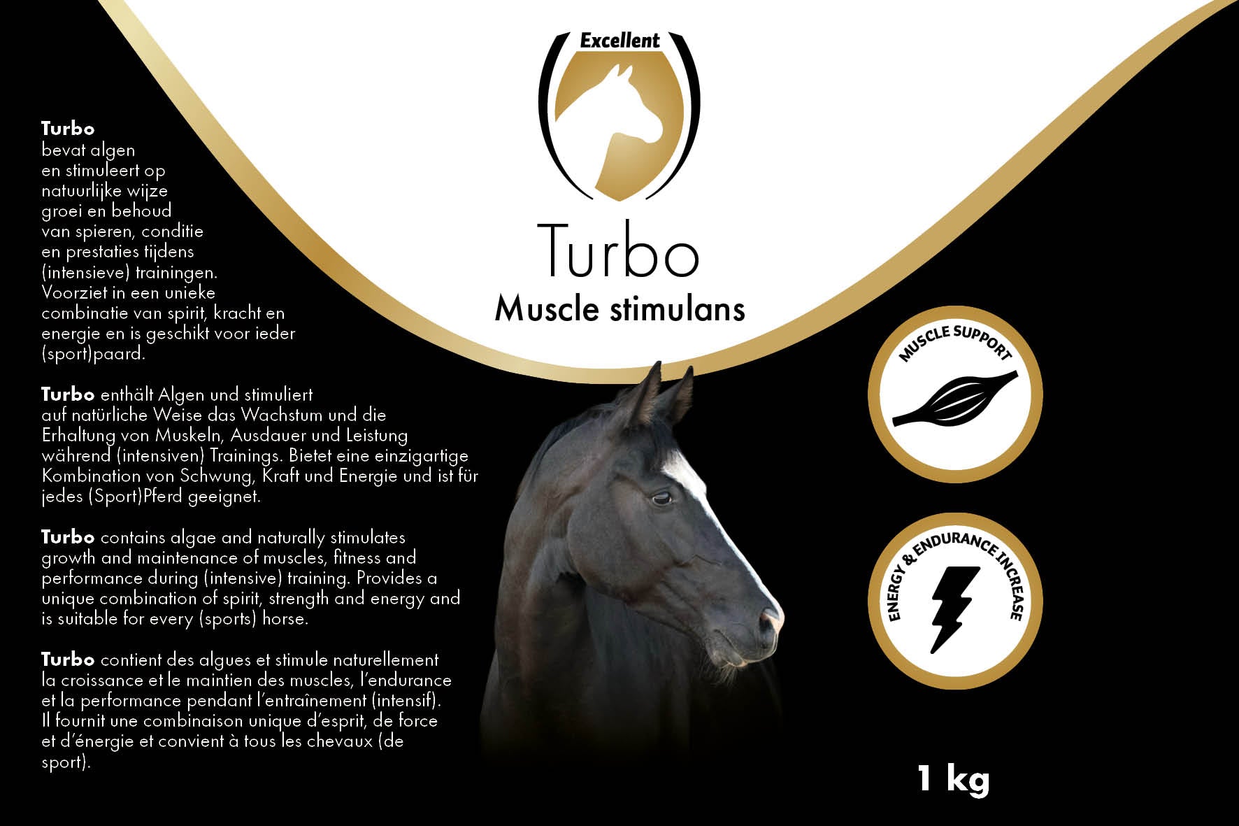 Excellent Horse Turbo, Muskelaufbau Pferd, 1 kg