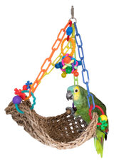 Feather World Vogel-Schaukel, Seegras, Kunststoff, 32 x 32 x 32 cm