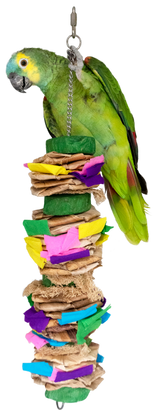 Feather World Vogelspielzeug, Javaholz, Papier, 50 cm