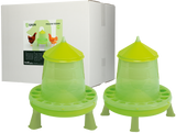 Gaun Geflügel Futterautomat, mit Ständer, Limonengrün