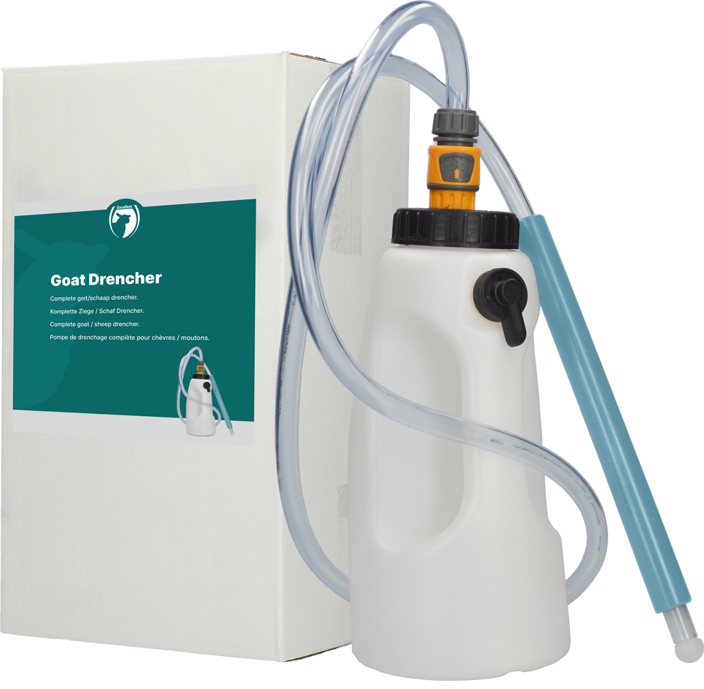 Drencher für Ziegen, Schafe, Kälber, 4 l, Schlauch Ø 12 mm