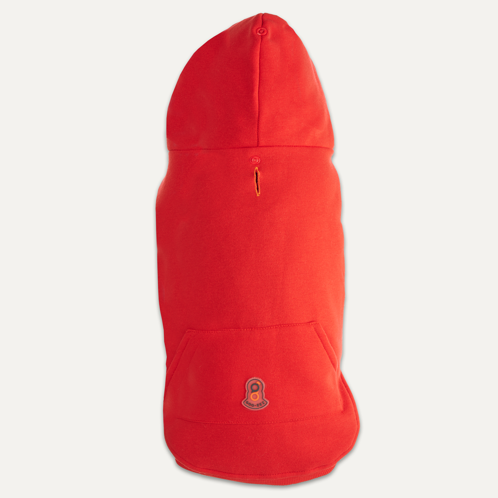 Goo-eez Hundepullover Fleece, Kangaroo, Größe L, Rot/Schwarz