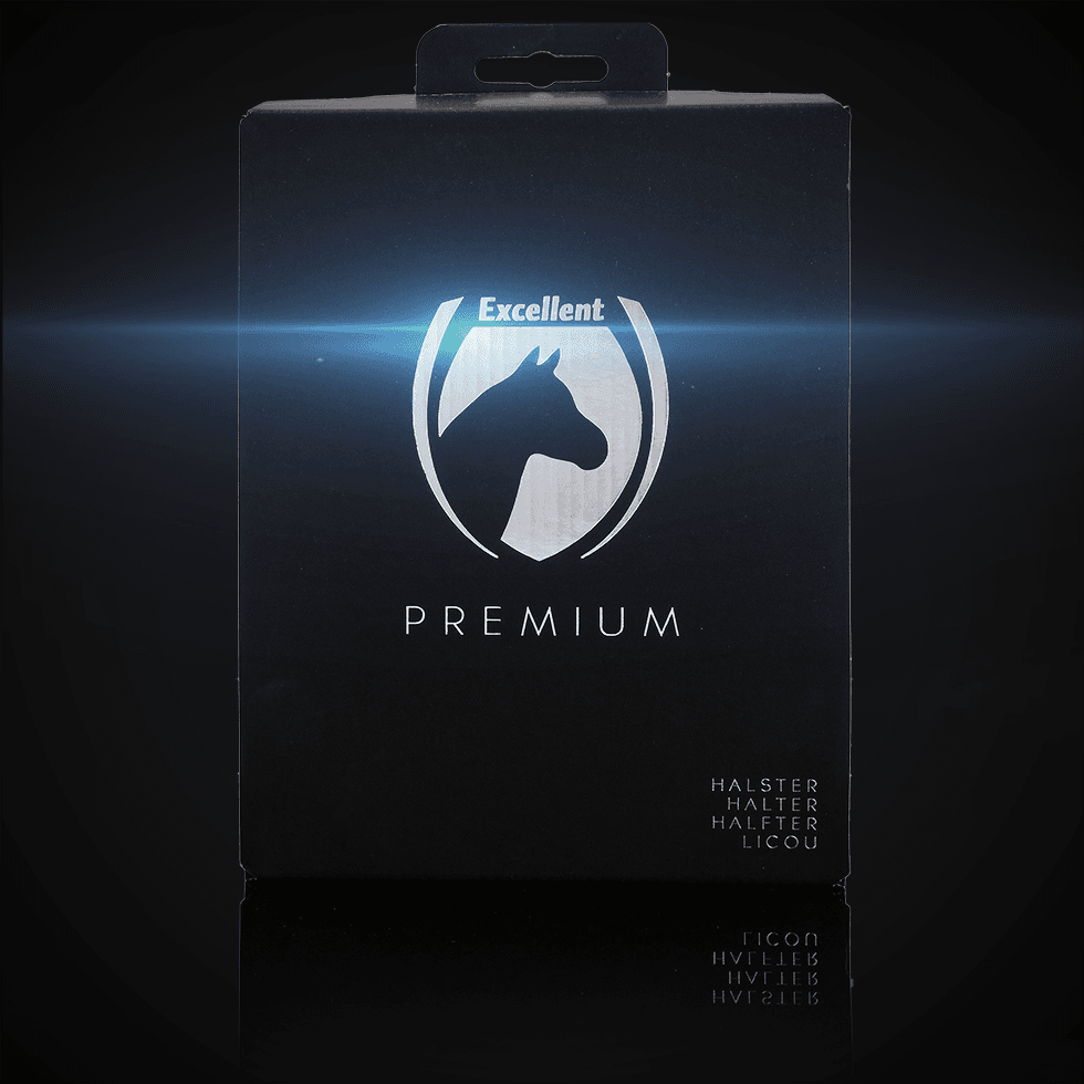 Excellent Halfter, Premium, Nylon, reflektierend, schwarz, XS, für Fohlen