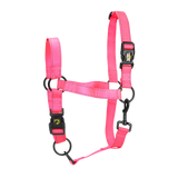 Excellent Halfter, Nylon, Quick Release, reflektierend, rosa, Größe M, für Pony