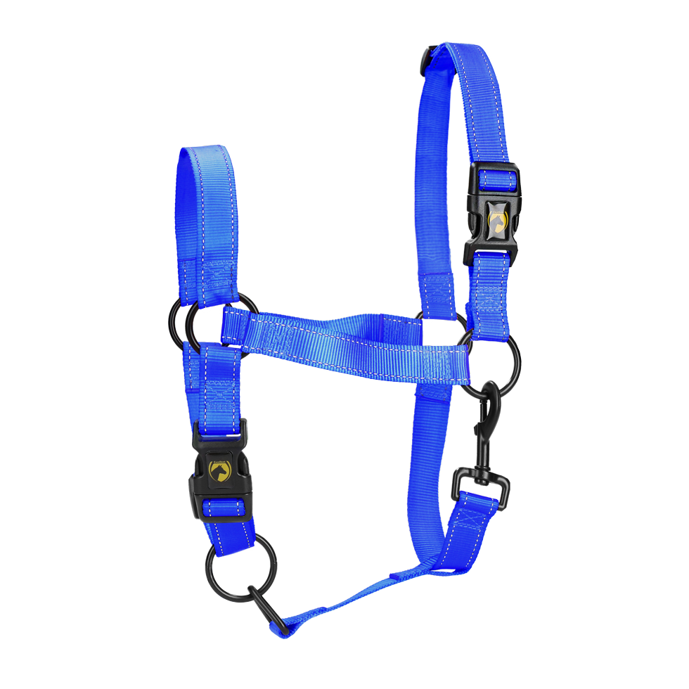 Excellent Halfter, Nylon, reflektierend, Blau, Größe L
