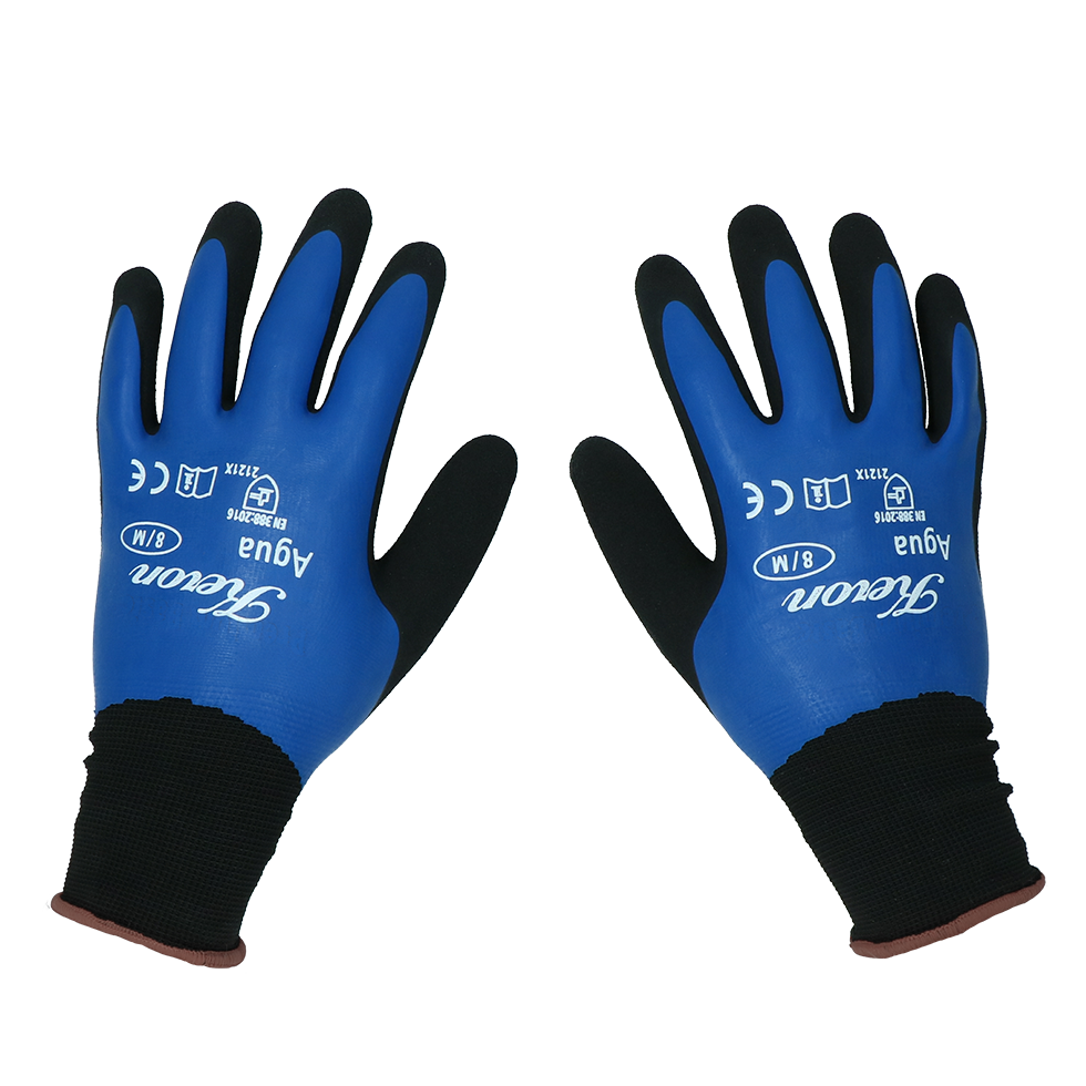 Keron Nylon-Feinstrick-Arbeitshandschuh mit Latexbeschichtung, wasserdicht