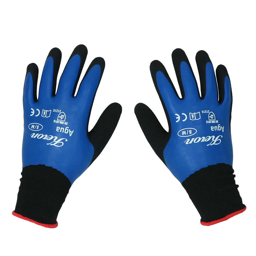 Keron Nylon-Feinstrick-Arbeitshandschuh mit Latexbeschichtung, wasserdicht