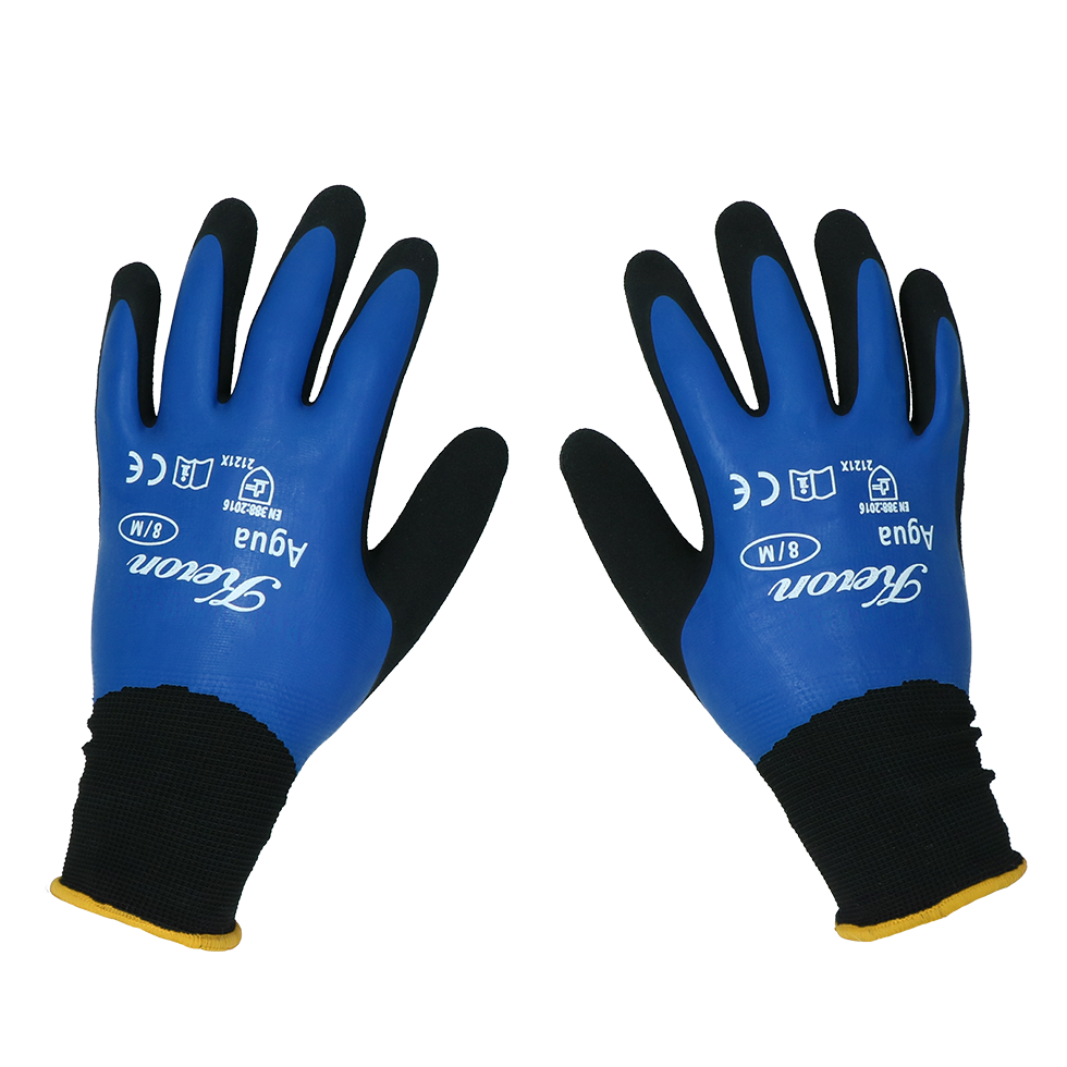 Keron Nylon-Feinstrick-Arbeitshandschuh mit Latexbeschichtung, wasserdicht