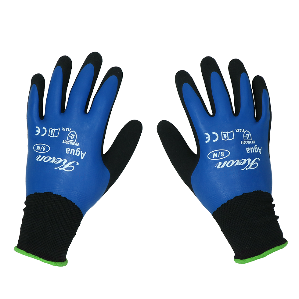 Keron Nylon-Feinstrick-Arbeitshandschuh mit Latexbeschichtung, wasserdicht