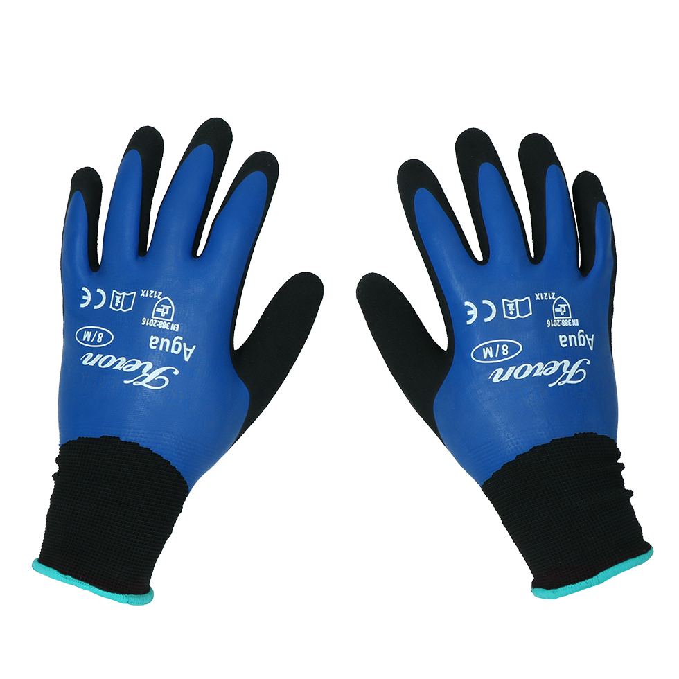 Keron Nylon-Feinstrick-Arbeitshandschuh mit Latexbeschichtung, wasserdicht
