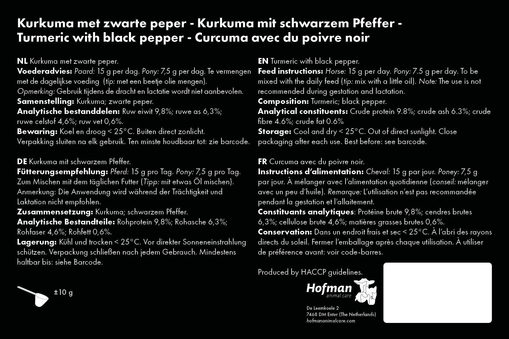 Excellent Horse Herbs Kurkuma für Pferde, 500 g