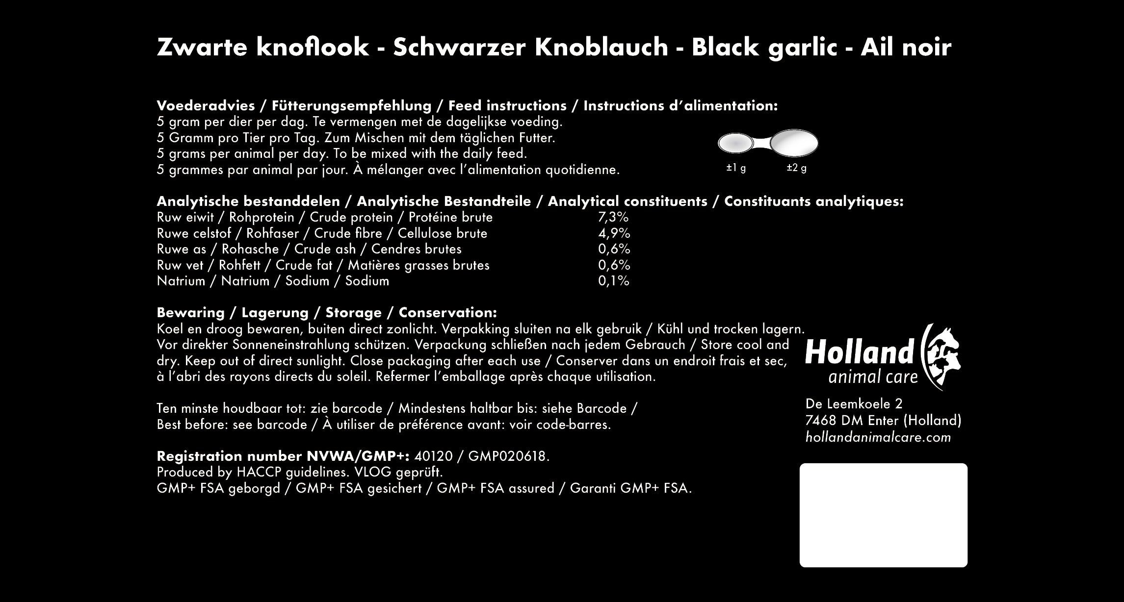 Excellent Horse Herbs Schwarzer Knoblauch, 450 g
