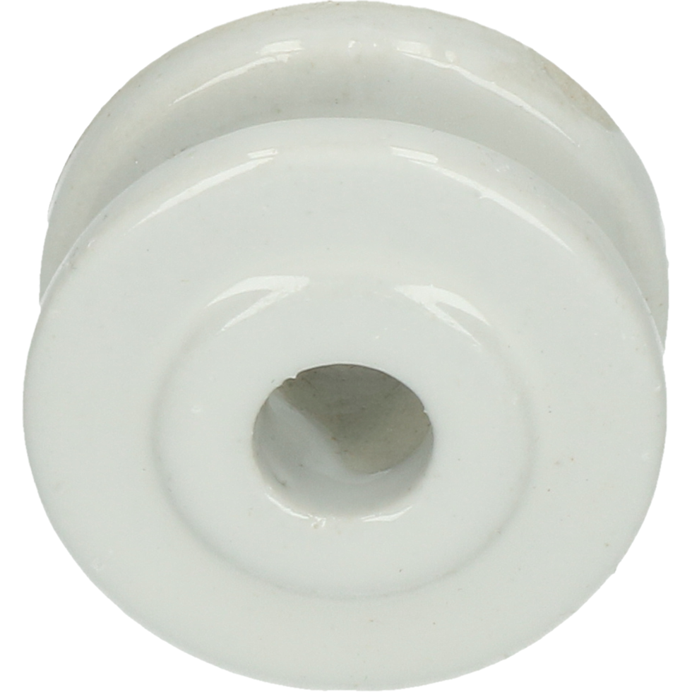 Eckrolle Porzellan, Ø 50 mm, weiß