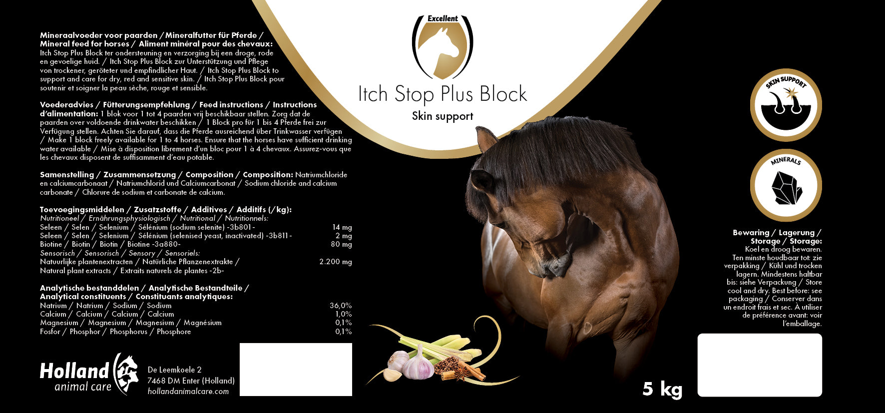 Excellent Horse Itch Stop Plus Salzleckblock, 5 kg