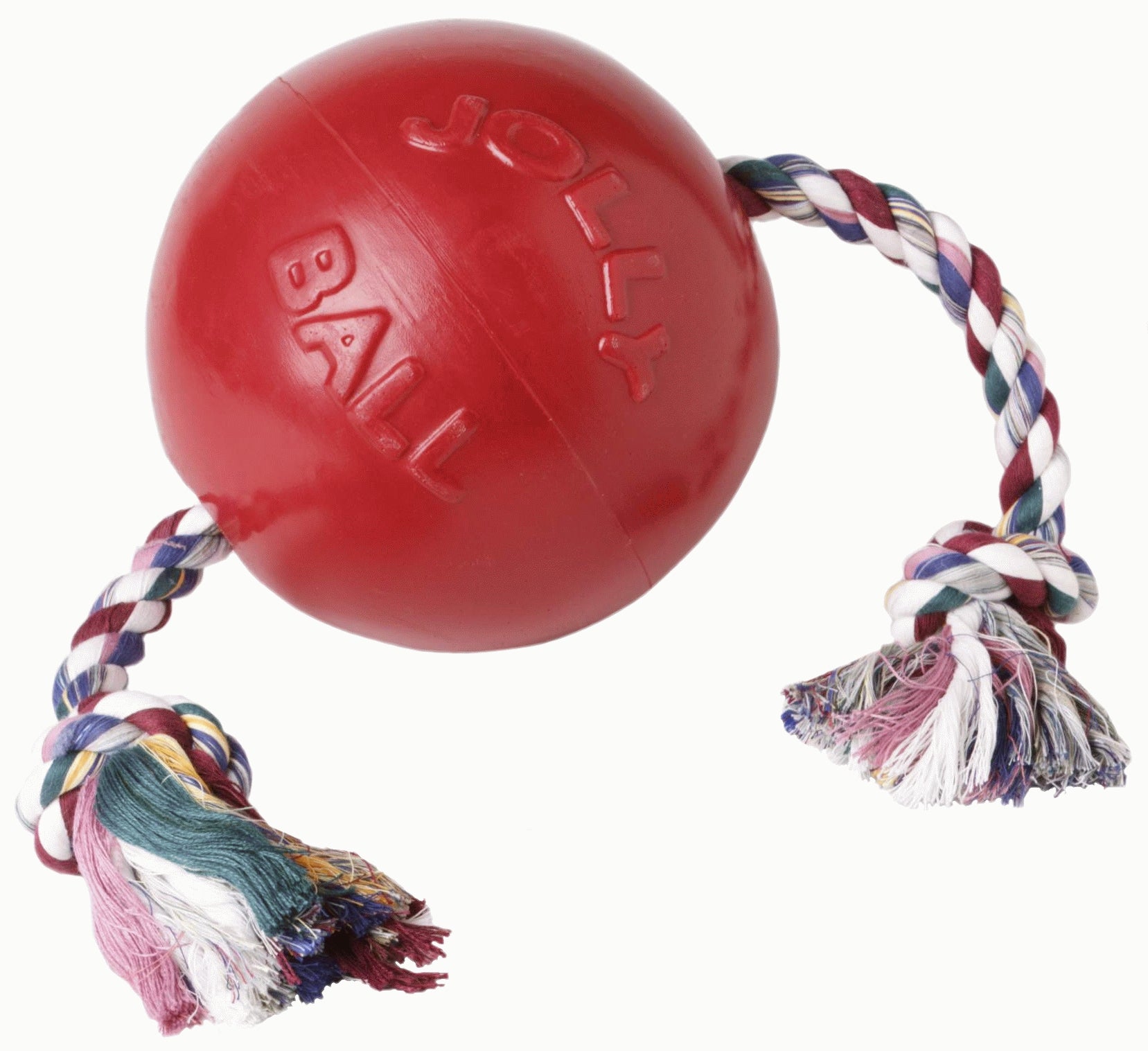 Jolly Pets Hundespielzeug Romp-n-Roll, Rot, Ø 11 cm