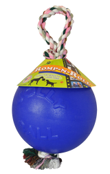 Jolly Pets Hundespielzeug Romp-n-Roll, Blau, Größe S, Ø 11 cm