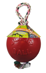 Jolly Pets Hundespielzeug Romp-n-Roll, rot, Ø 15 cm