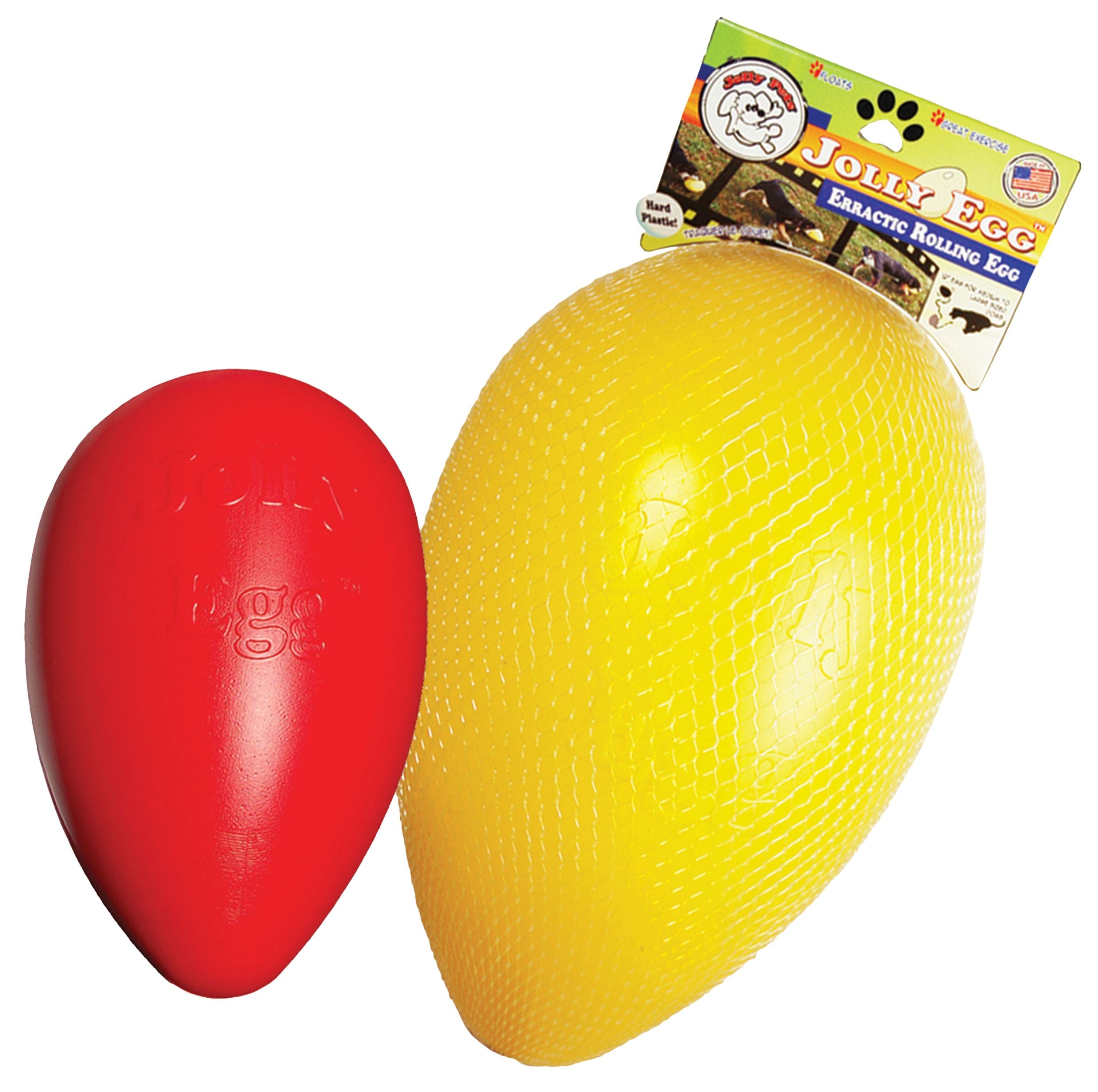 Jolly Pets Hundespielzeug Ei, Gelb, Ø 20 cm