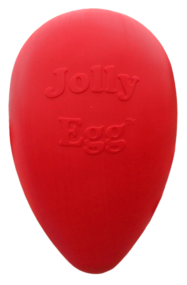 Jolly Pets Hundespielzeug Ei-Form, Kunststoff, rot, 20 cm