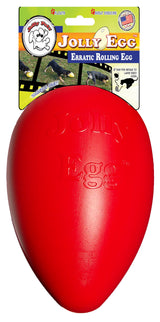Jolly Pets Hundespielzeug Ei-Form, Kunststoff, rot, 20 cm