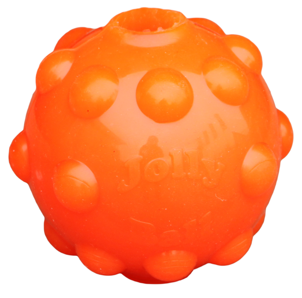 Jolly Pets Gummiball, Orange, S, Ø 7,6 cm