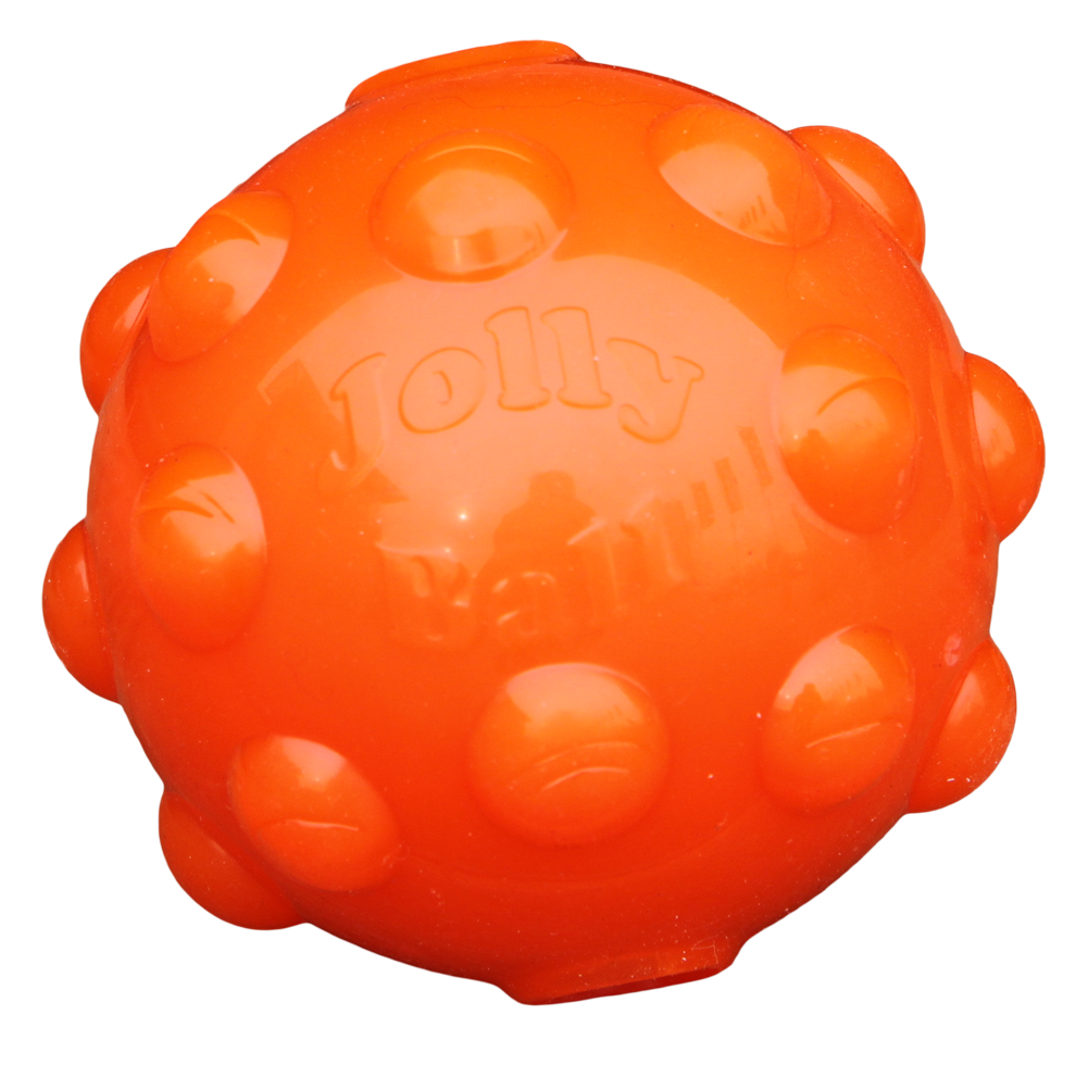 Jolly Pets Hundeball, Gummi, Orange, M, Ø 10 cm