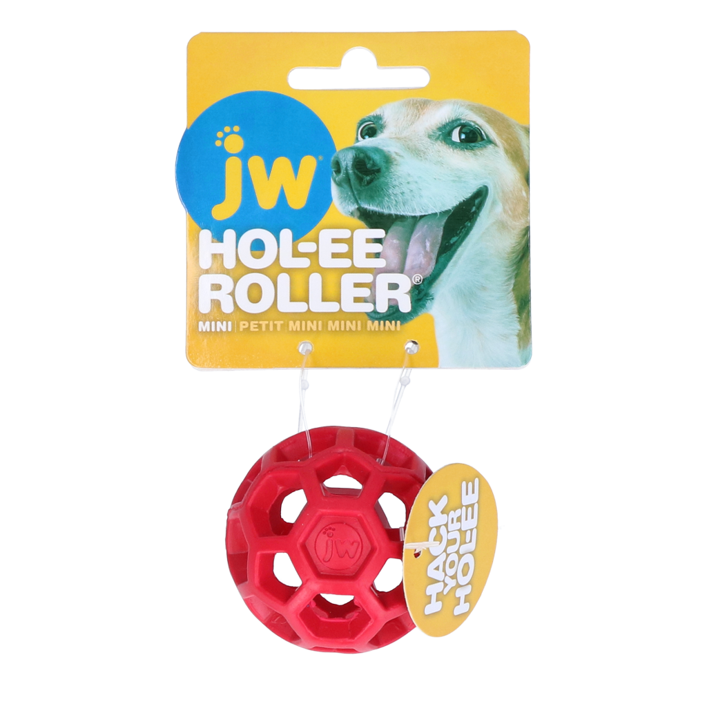 JW Hundespielzeug Hol-ee Roller, mini, Ø 5 cm aus Naturkautschuk
