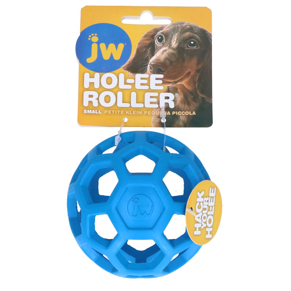 JW Hundespielzeug Hol-ee Roller, L, Ø 9 cm aus Naturkautschuk