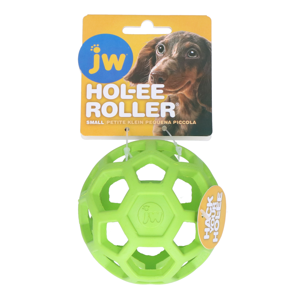JW Hundespielzeug Hol-ee Roller, L, Ø 9 cm aus Naturkautschuk
