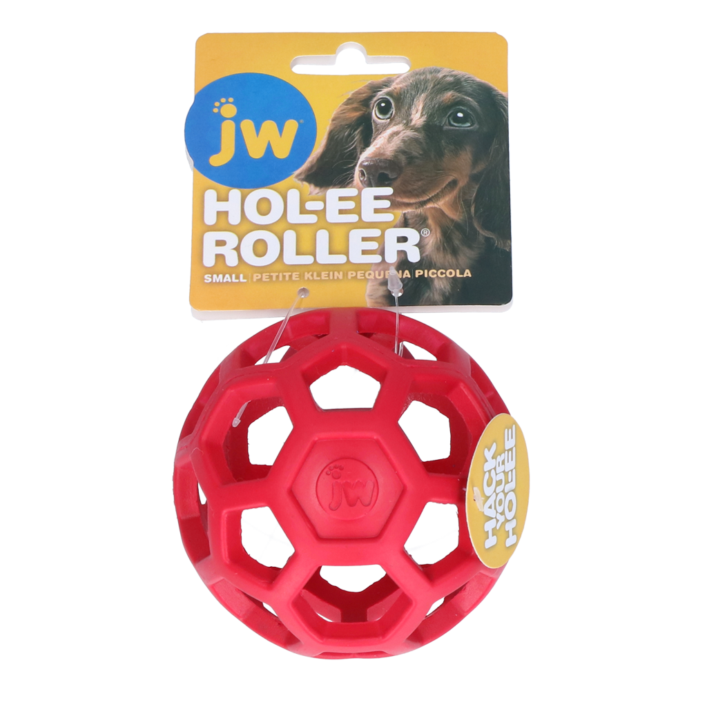 JW Hundespielzeug Hol-ee Roller, L, Ø 9 cm aus Naturkautschuk