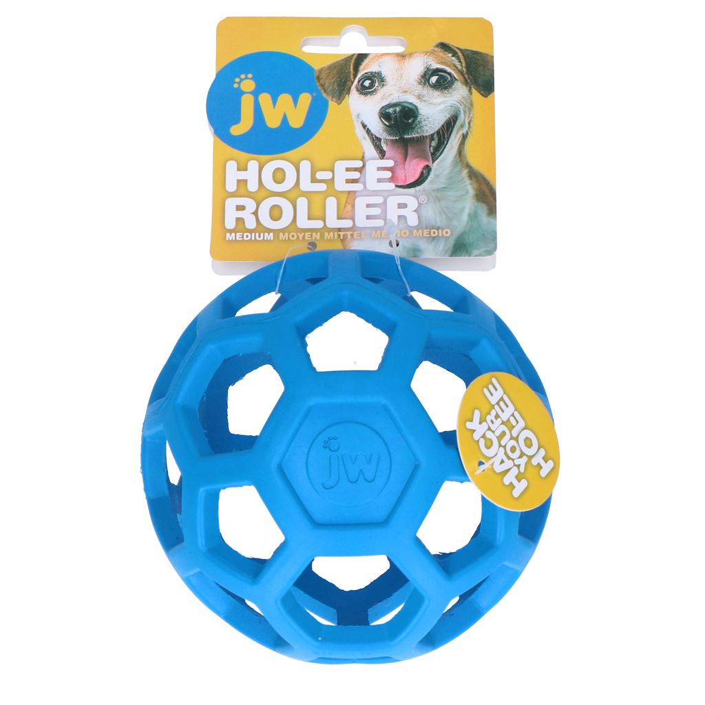 JW Hol-ee Roller Hundespielzeug M – vielseitiges Apportier- & Kauspielzeug