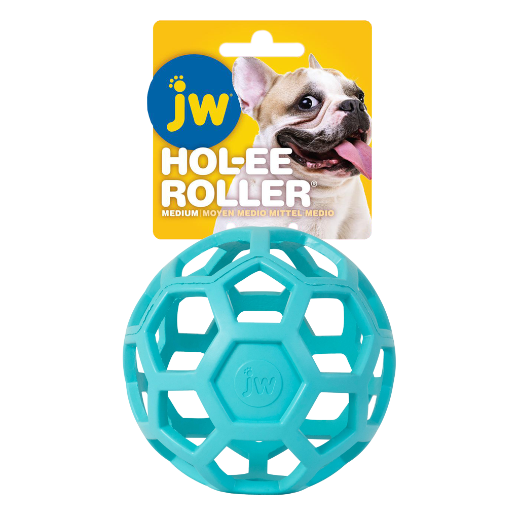 JW Hol-ee Roller Hundespielzeug M – vielseitiges Apportier- & Kauspielzeug