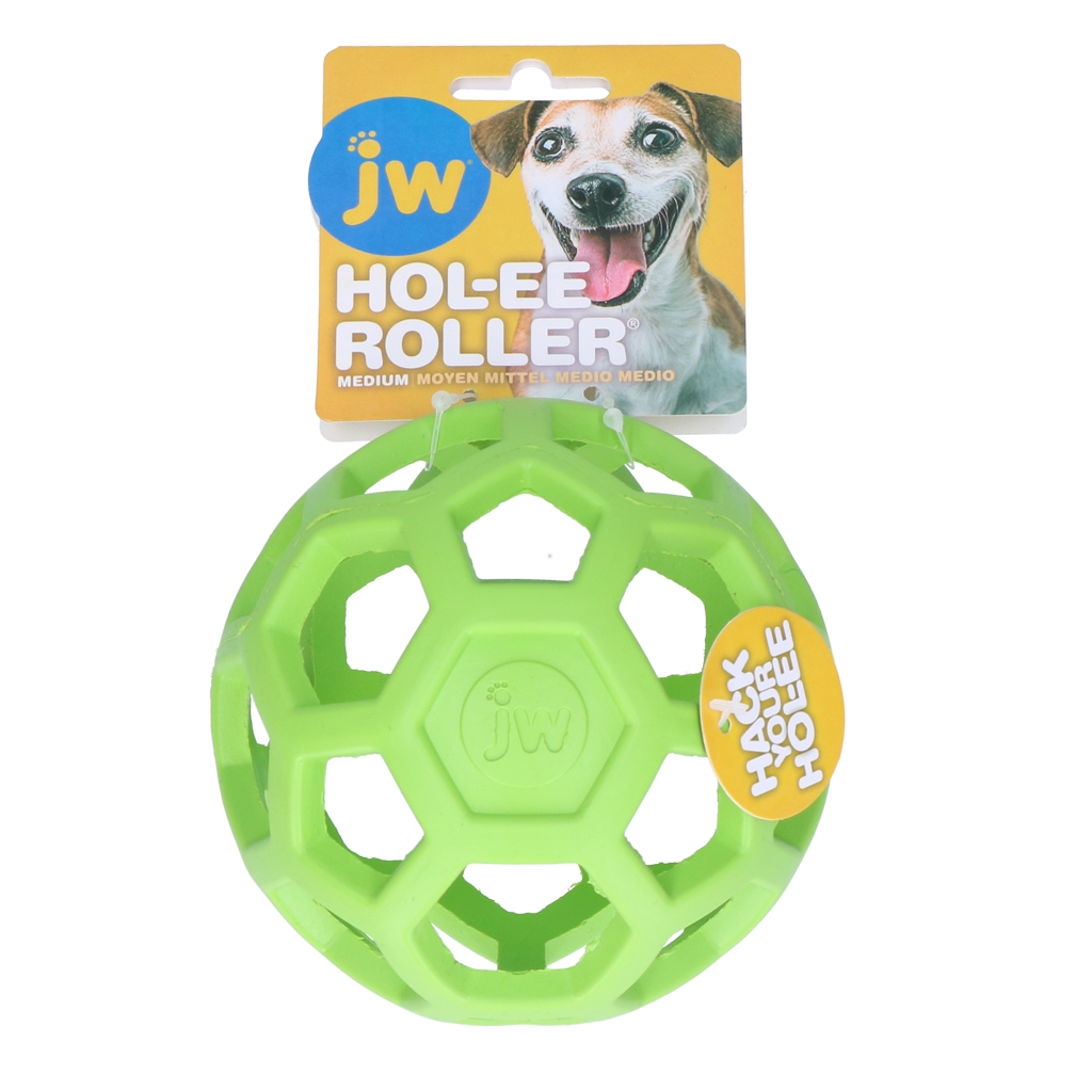 JW Hol-ee Roller Hundespielzeug M – vielseitiges Apportier- & Kauspielzeug