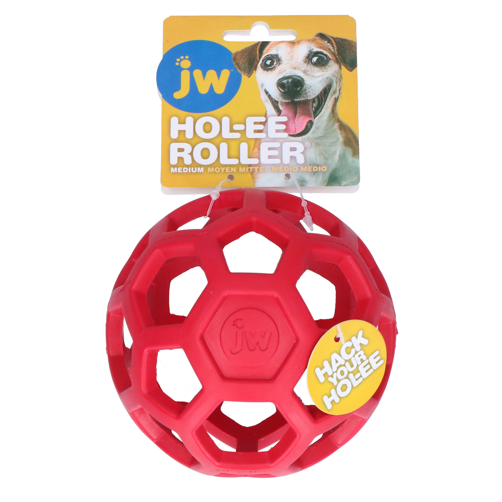 JW Hol-ee Roller Hundespielzeug M – vielseitiges Apportier- & Kauspielzeug