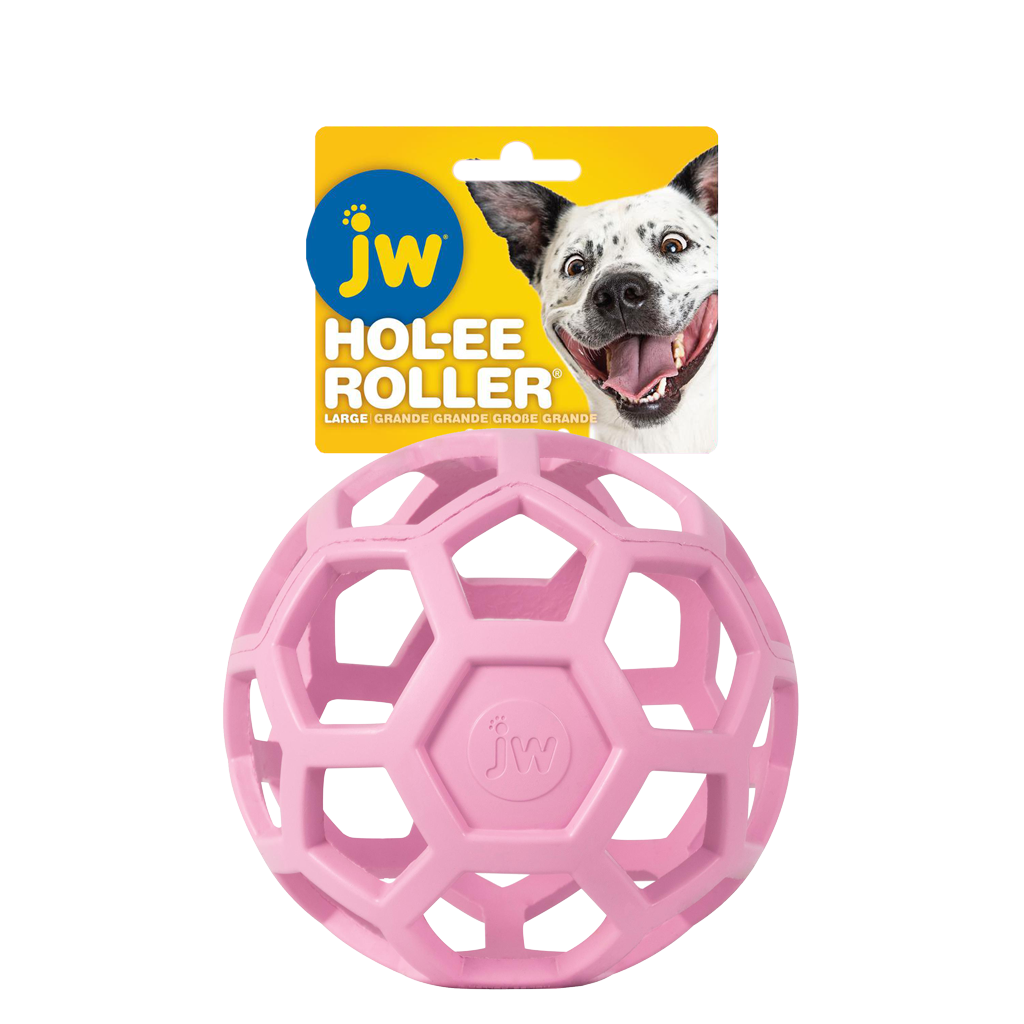 JW Hol-ee Roller Hundespielzeug aus Naturkautschuk zum Kauen & Apportieren