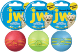 JW Hundespielzeug Ball, Quietscher, Naturkautschuk, S, Ø 5 cm