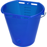 Tränkeeimer für Kälber, weiß transparent, blau, 8 l
