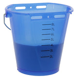 Tränkeeimer für Kälber, weiß transparent, blau, 8 l