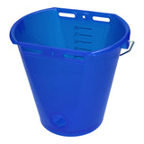 Tränkeeimer für Kälber, weiß transparent, blau, 8 l