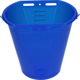 Tränkeeimer für Kälber, weiß transparent, blau, 8 l