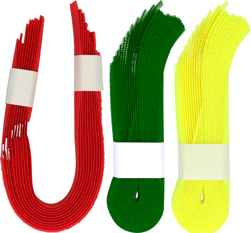 Markierungsband mit Klettverschluss, gelb-grün, 10 Stk