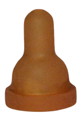 Lammeimer Ersatzsauger, gelb/braun, kurz