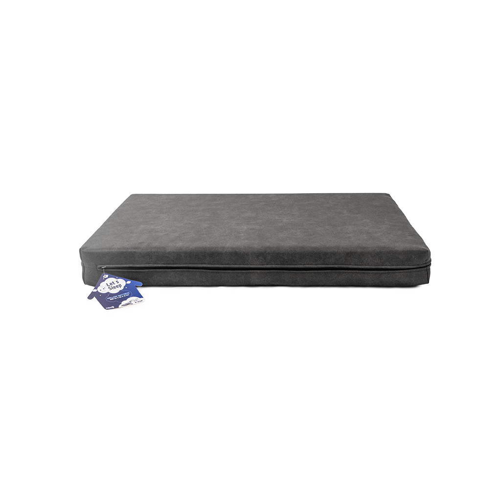 Orthopädisches Hundebett Let's Sleep Mellow Mattress, XL 125 x 90 x 10 cm, Anthrazit